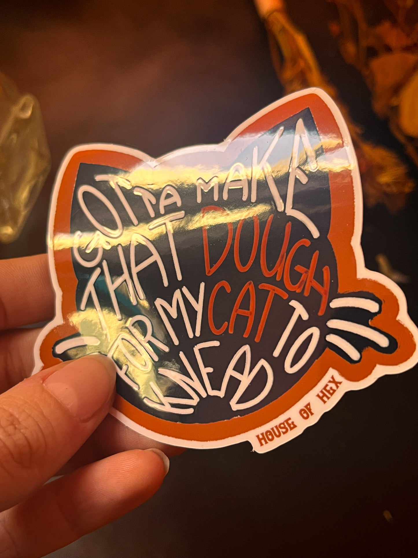 Work for my Cat Sticker