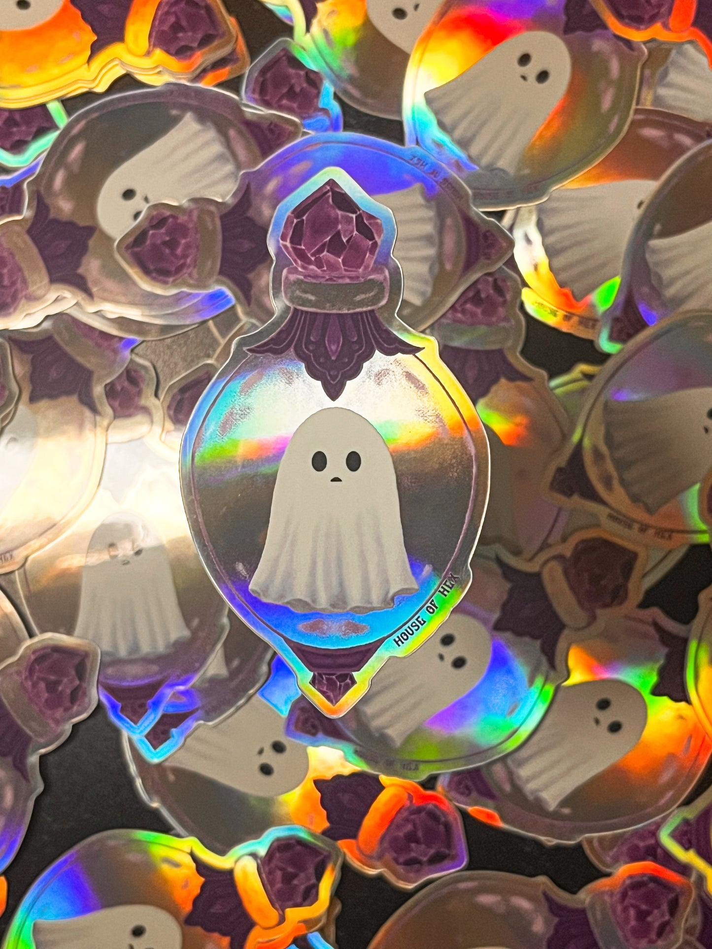 Ghostie in Trinket Sticker