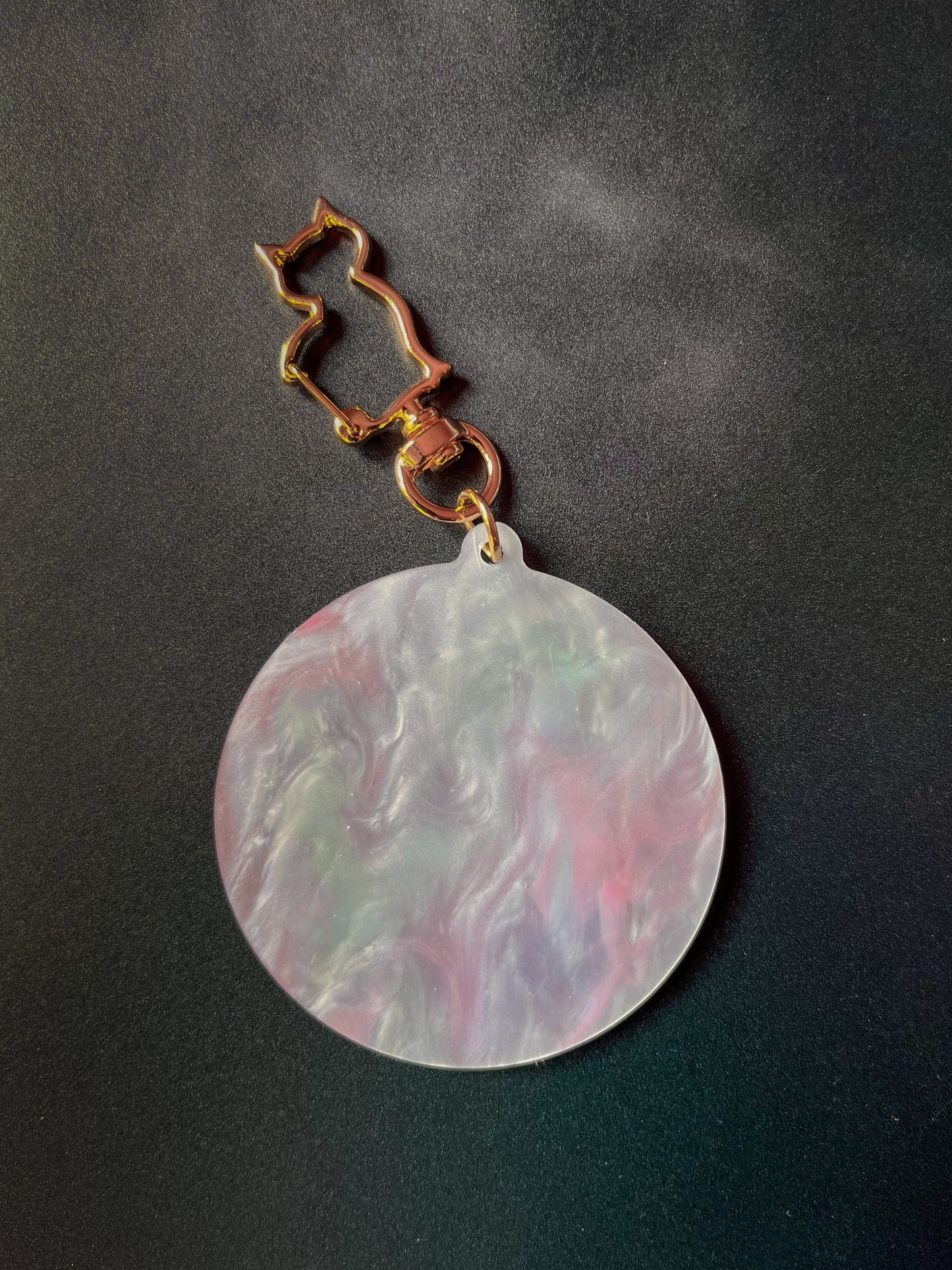 Live Laugh Leave Me Alone Black Cat Keychain