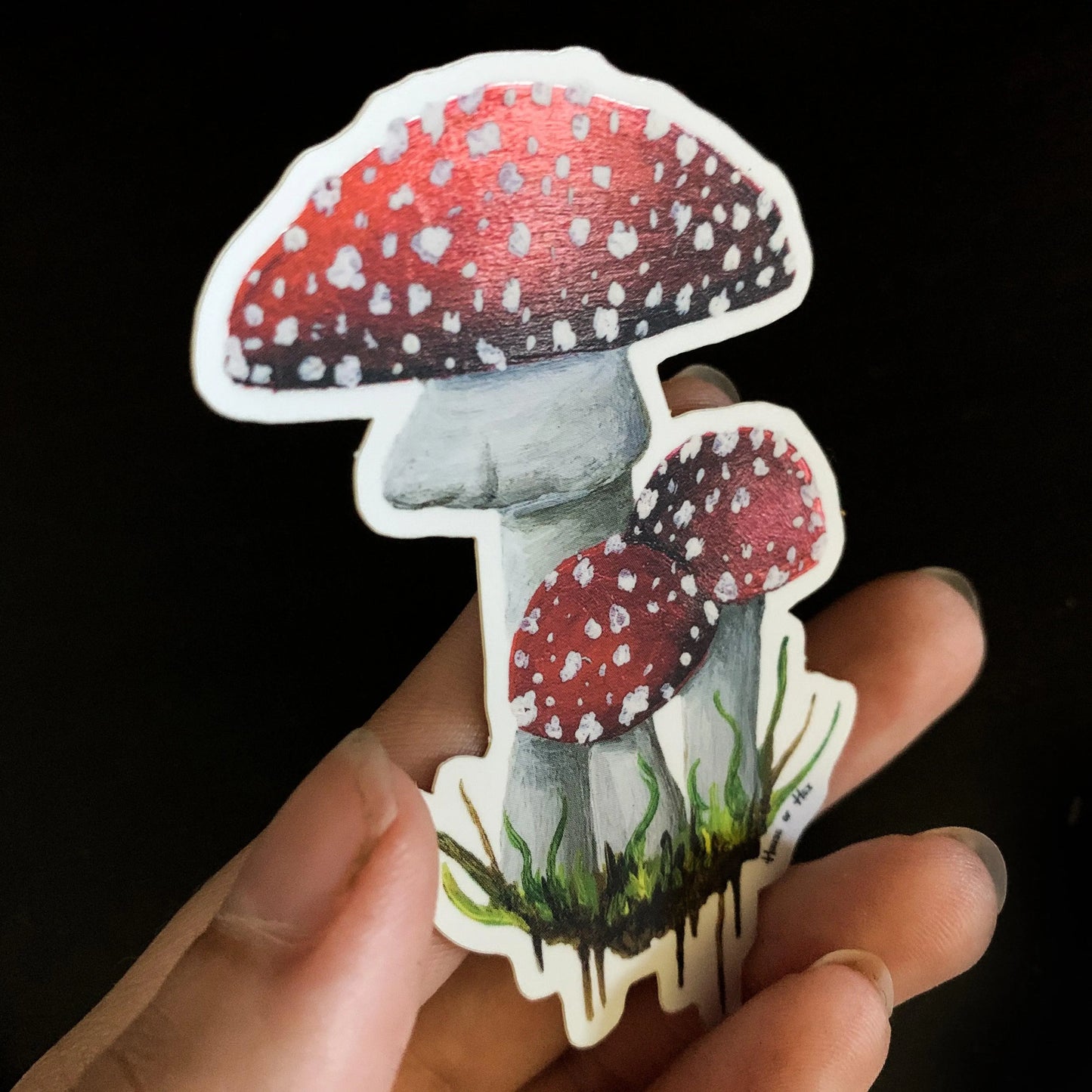 Poison Mushroom Amanita Sticker