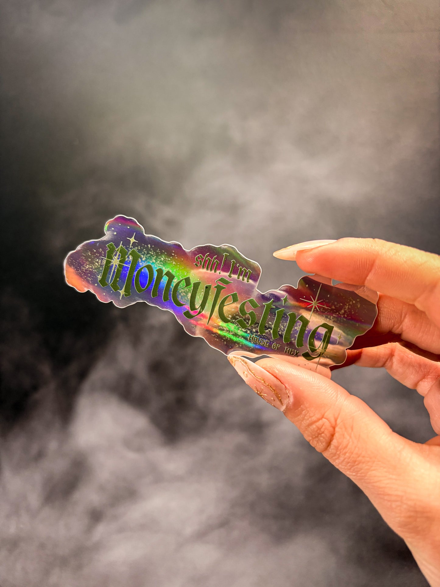 Moneyfesting Sticker | Shh I am moneyfesting manifesting money abundance