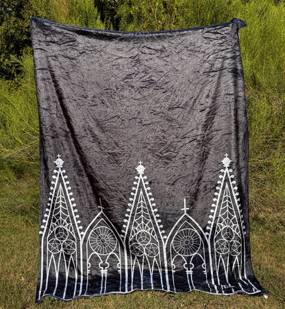 Gothic Gables Silky Plush Blanket