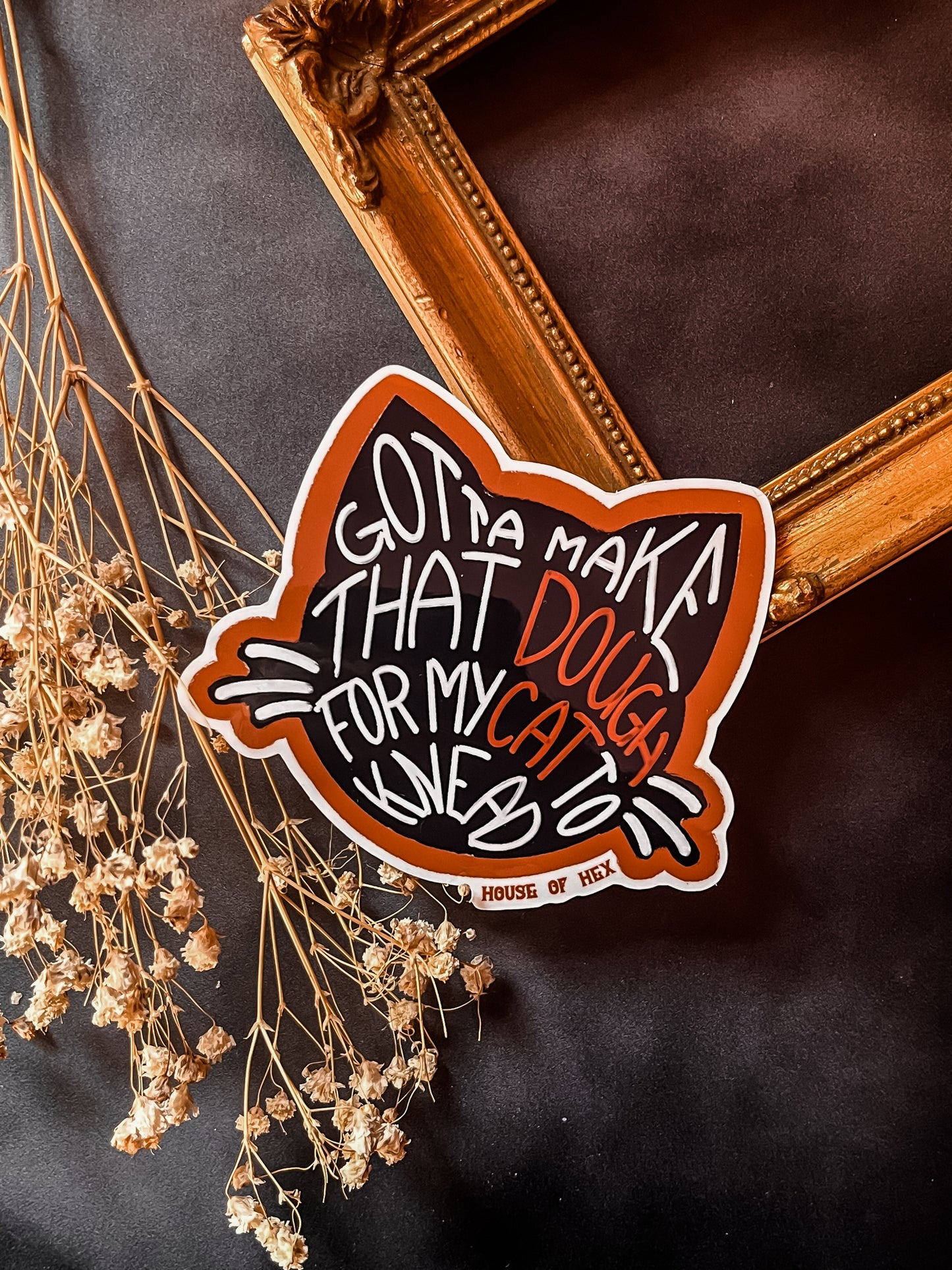 Work for my Cat Sticker