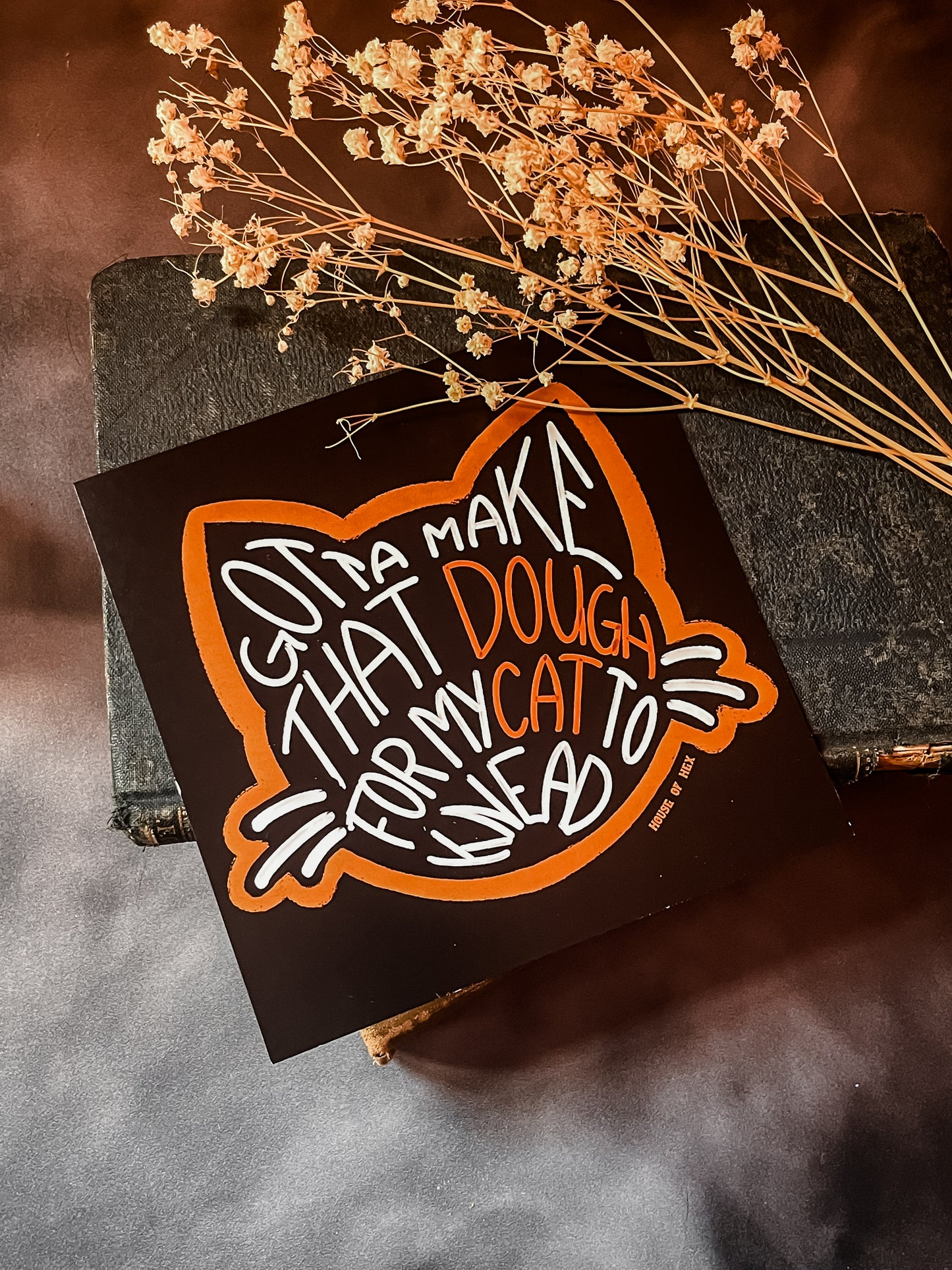 Work for my cat Print