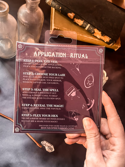 Work for my Cat - UV transfer Sticker no background