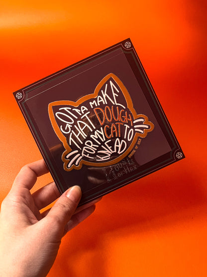 Work for my Cat - UV transfer Sticker no background