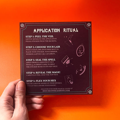 Work for my Cat - UV transfer Sticker no background