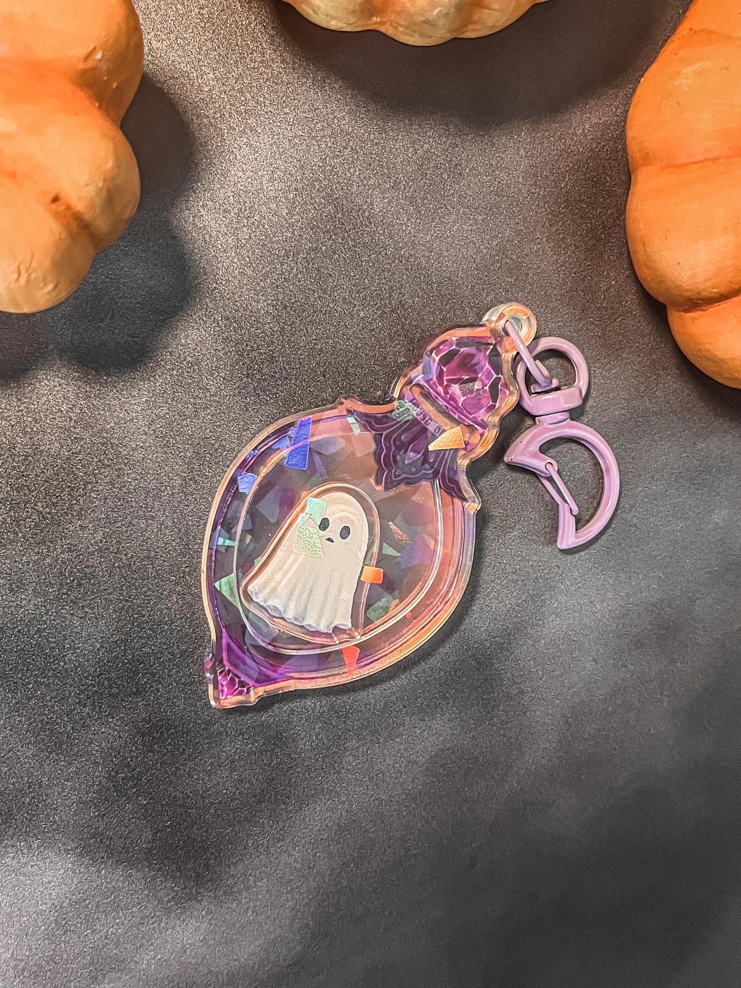 Ghostie Trinket Shaker Keychain