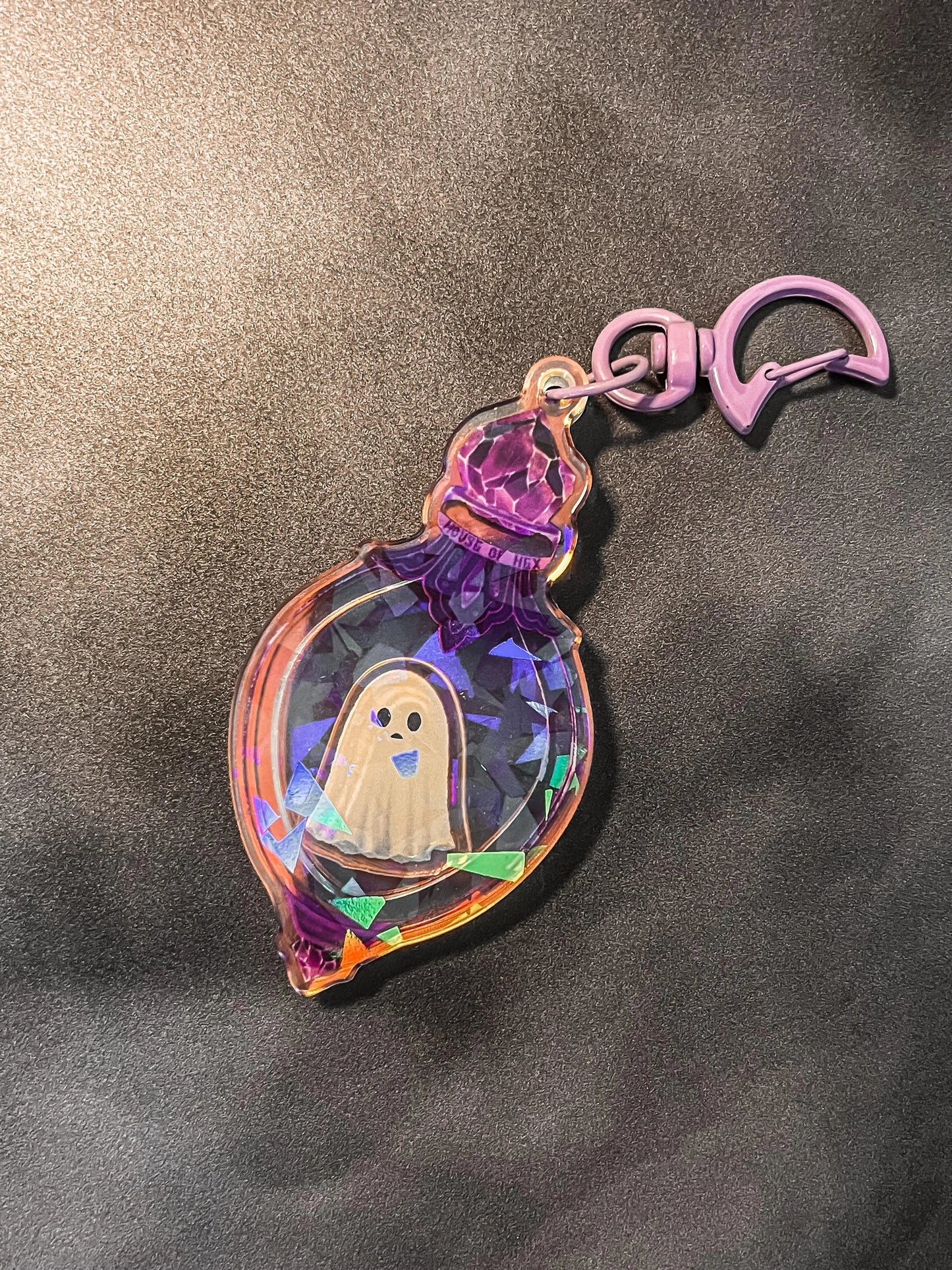 Ghostie Trinket Shaker Keychain