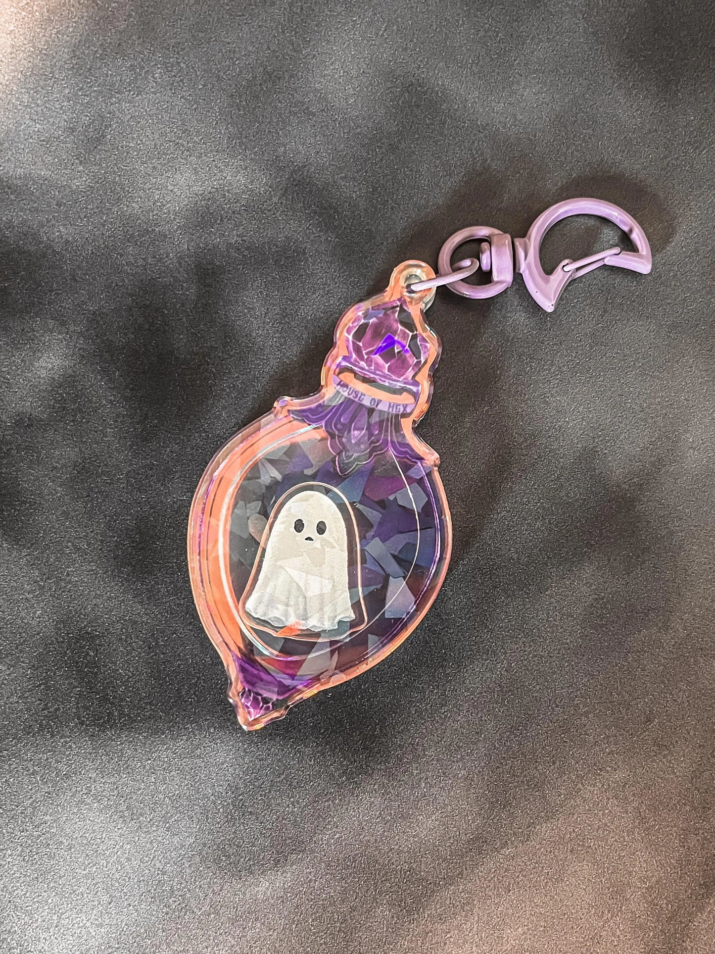 Ghostie Trinket Shaker Keychain