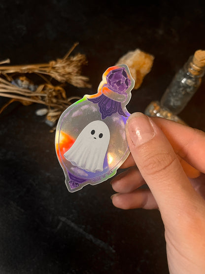 Ghostie in Trinket Sticker