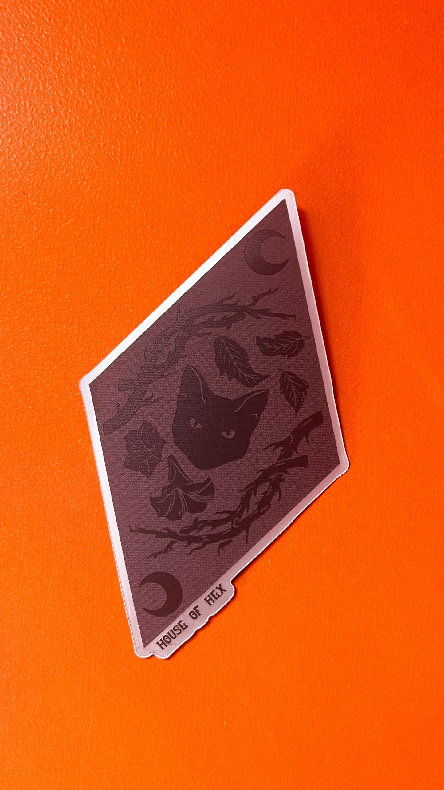 Midnight Meow Poison Cat Thorn Sticker