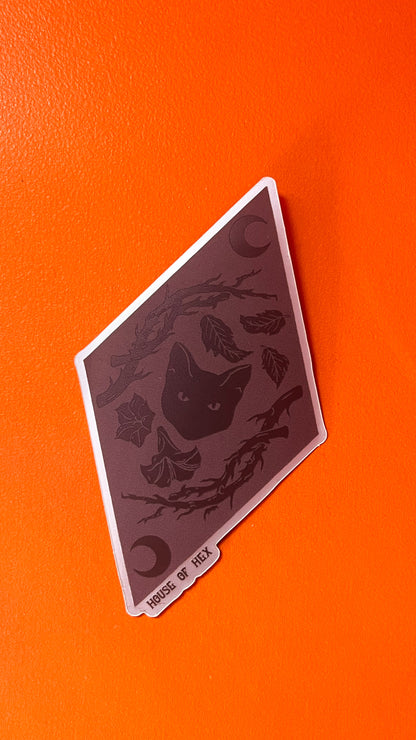 Midnight Meow Poison Cat Thorn Sticker