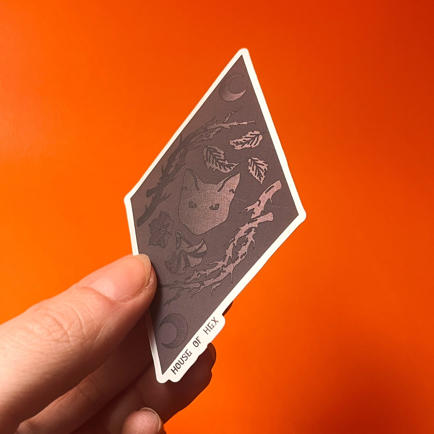 Midnight Meow Poison Cat Thorn Sticker