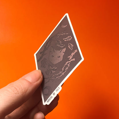 Midnight Meow Poison Cat Thorn Sticker