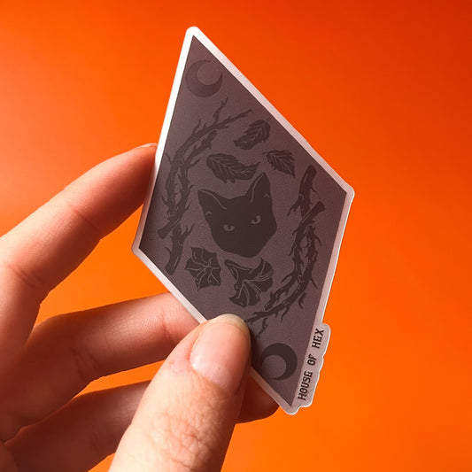 Midnight Meow Poison Cat Thorn Sticker