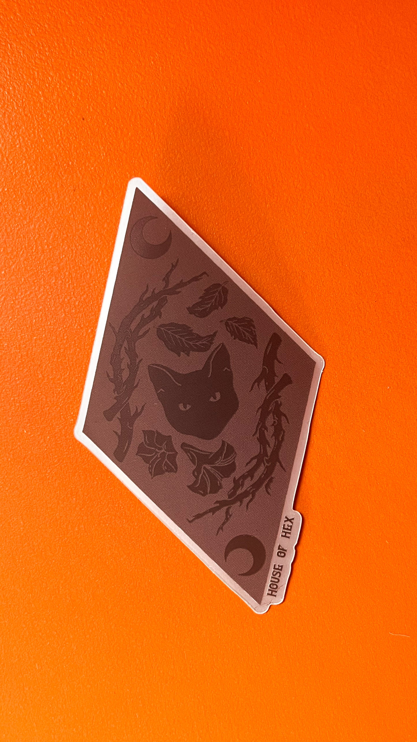 Midnight Meow Poison Cat Thorn Sticker