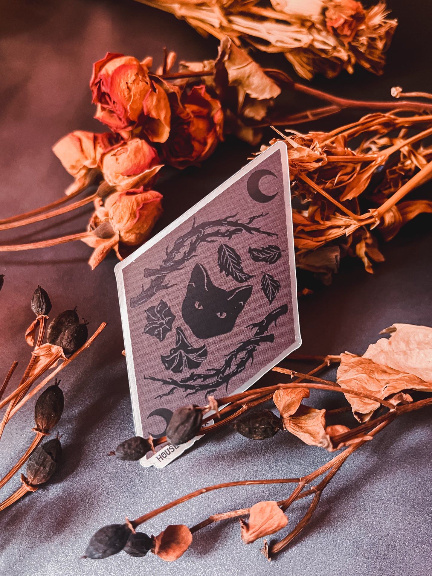 Midnight Meow Poison Cat Thorn Sticker