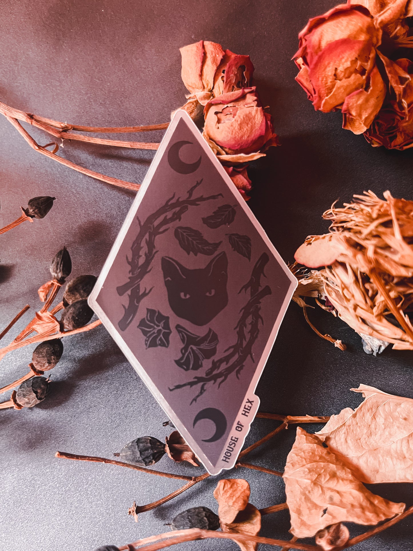 Midnight Meow Poison Cat Thorn Sticker