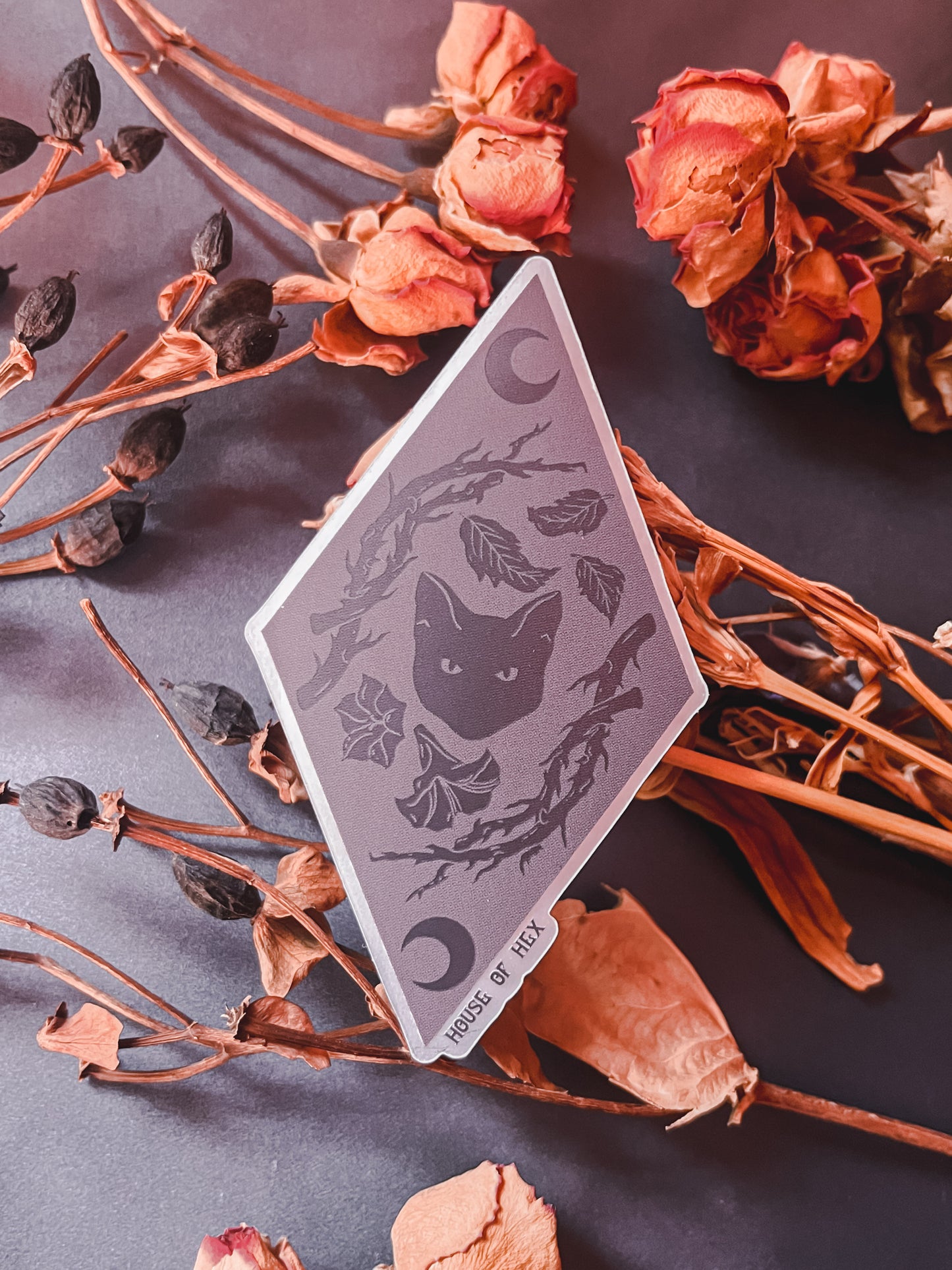 Midnight Meow Poison Cat Thorn Sticker