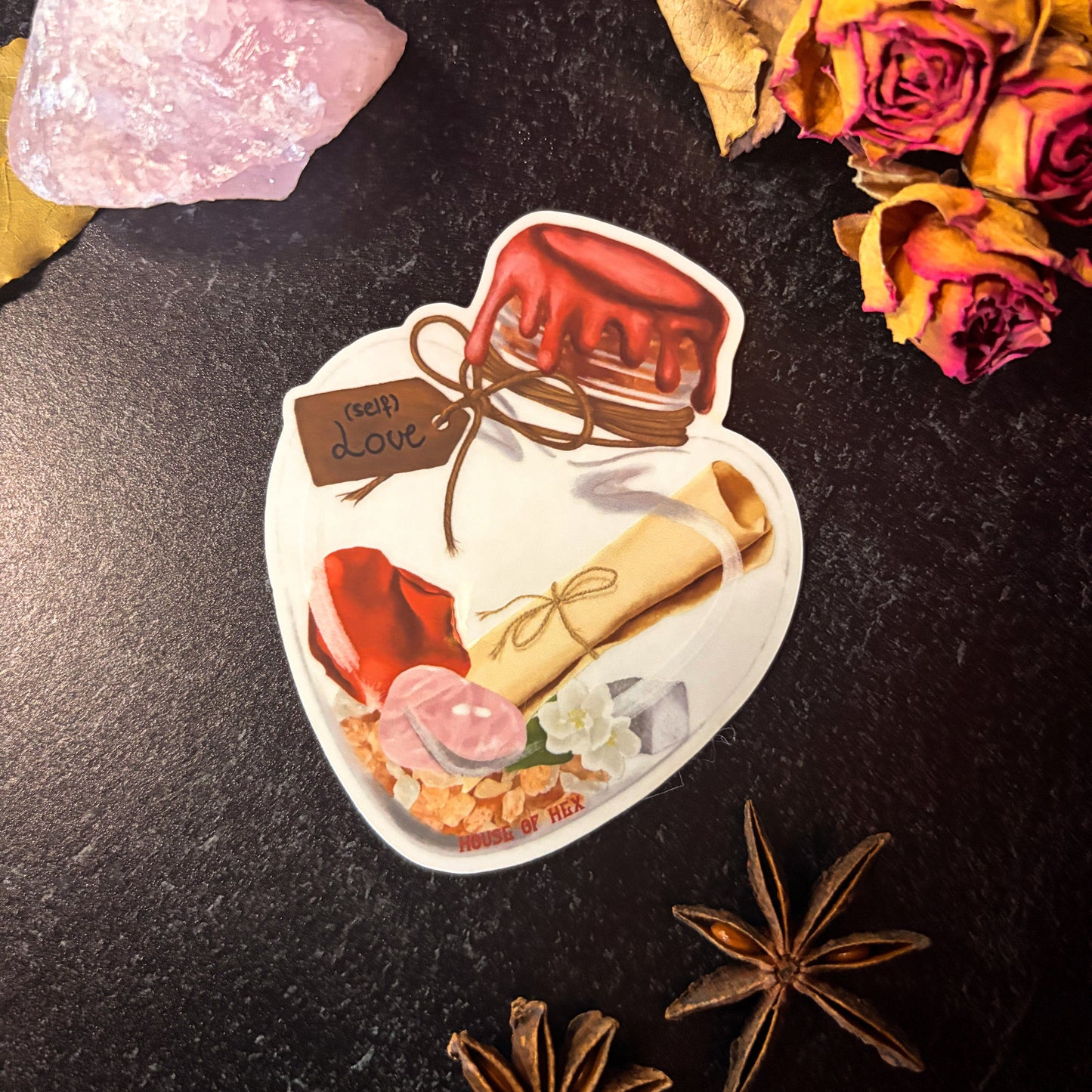 (Self) Love Spell Jar Sticker