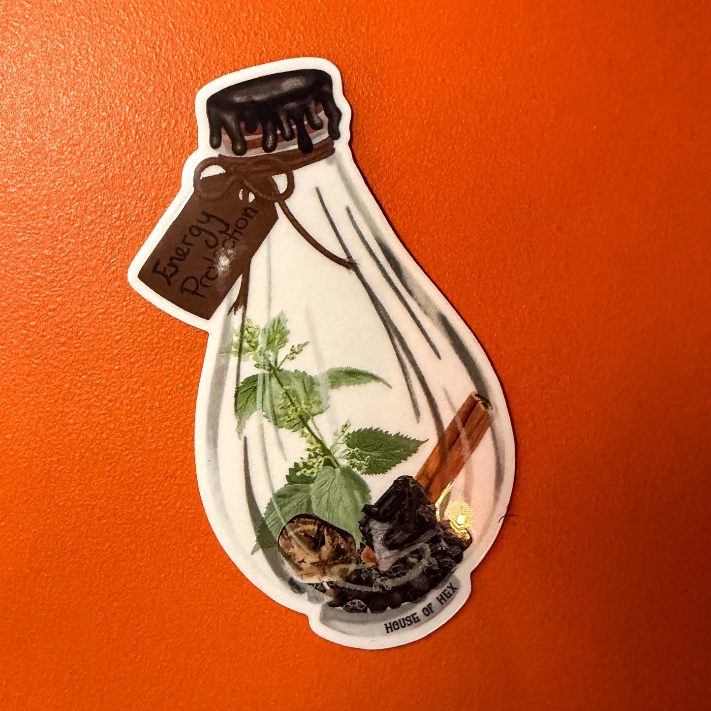 Energy Protection Spell Jar Sticker