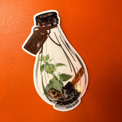 Energy Protection Spell Jar Sticker