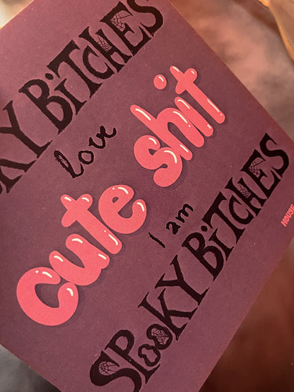 Spooky b-word like cute stuff Print