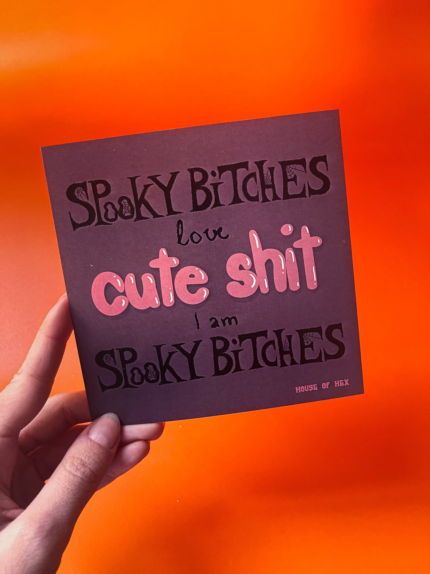 Spooky b-word like cute stuff Print