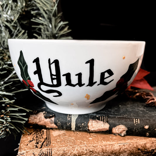 Yule Hand-Painted Ceramic Bowl