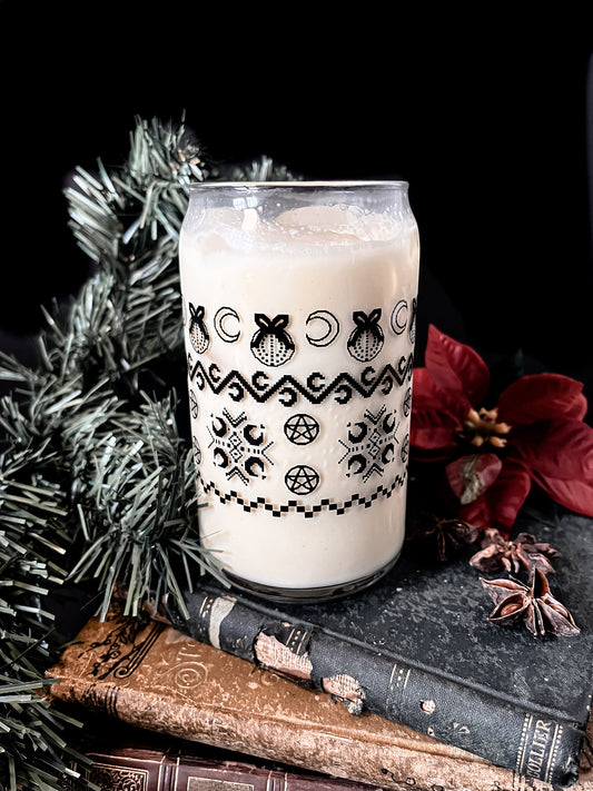 Yule Can Glass