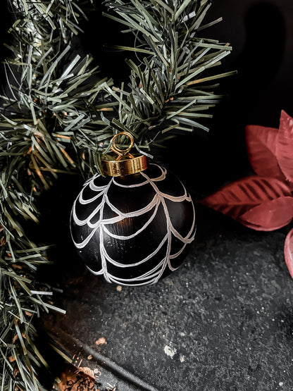 Widow - Spiderweb Hand-painted Ceramic Ornament