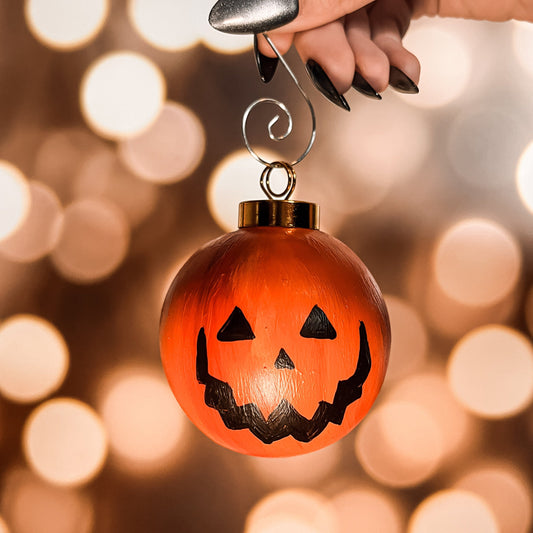 Jack o Lantern - Halloween Hand-painted Ceramic Ornament