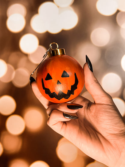 Jack o Lantern - Halloween Hand-painted Ceramic Ornament