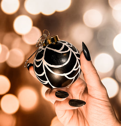 Widow - Spiderweb Hand-painted Ceramic Ornament