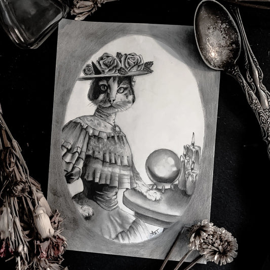 Seance Cat Print