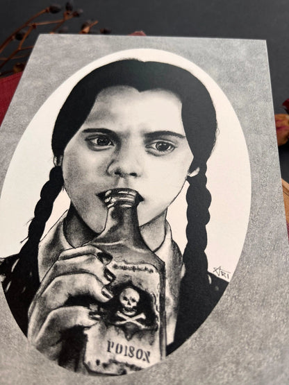 Wednesday Addams Print