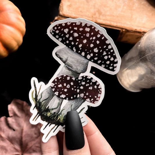 Poison Mushroom Amanita Sticker